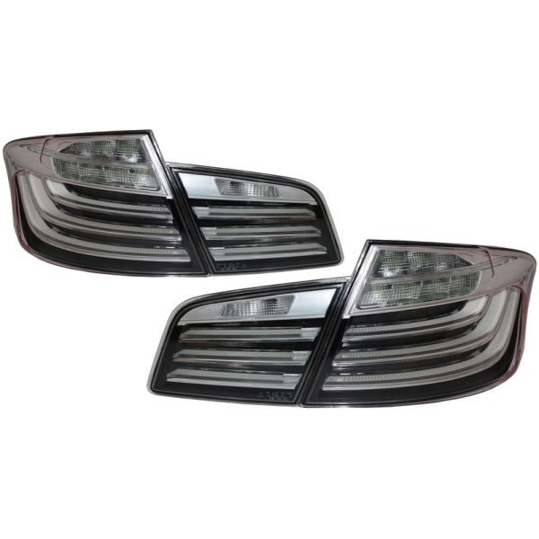 Lampi Stop Led Bmw Seria 5 F10 2011-2017 Alb Clar Lci Design TLBMF10WL 